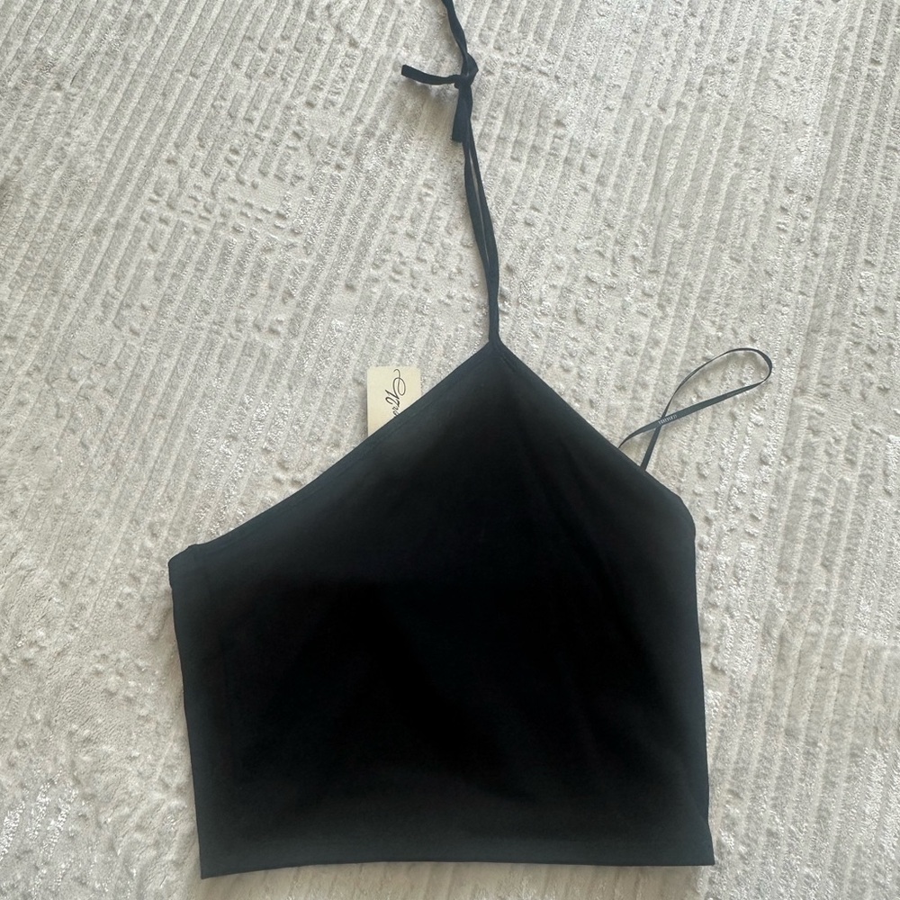 Black Women's Halter Top cropped forever 21
